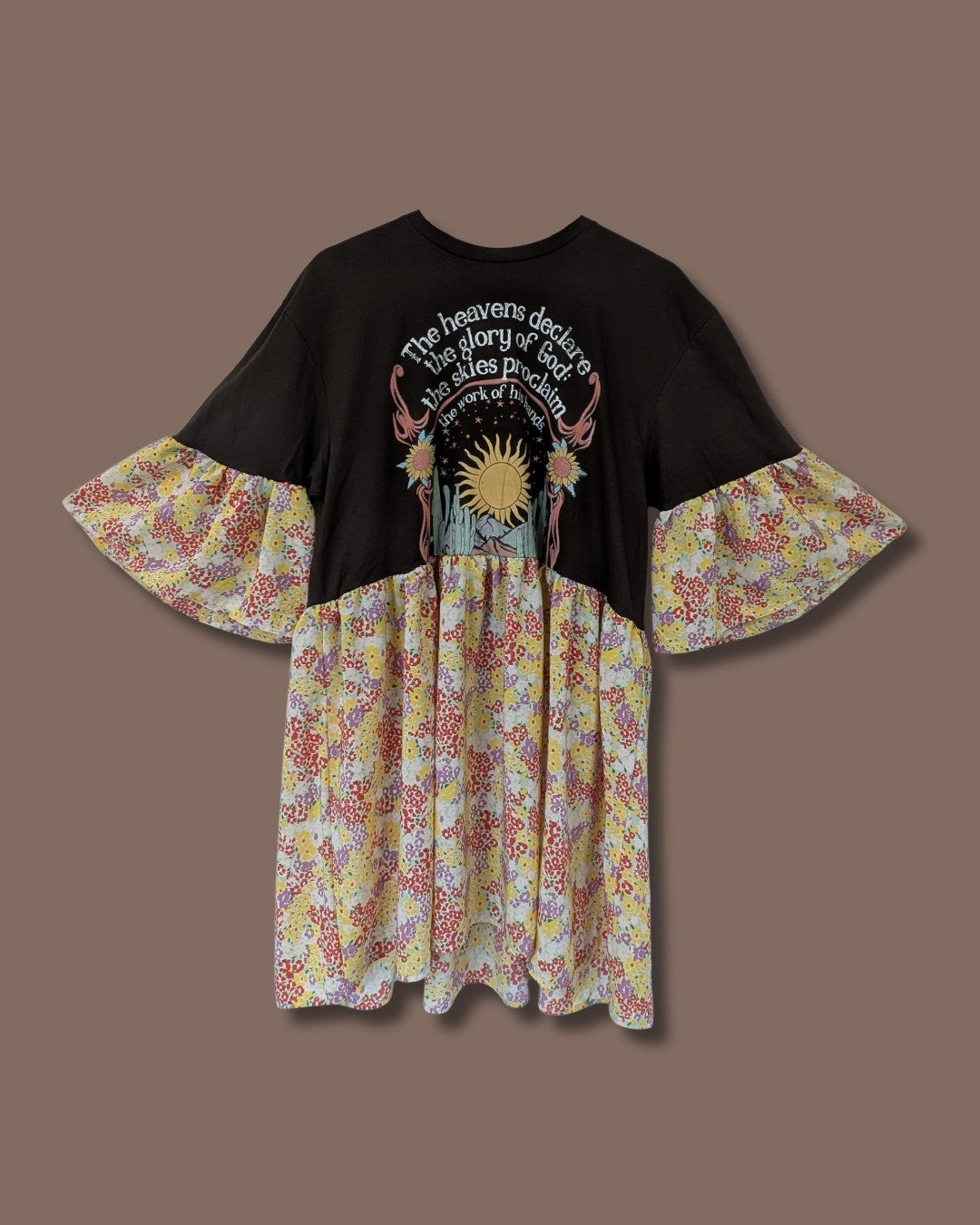 The Heavens Declare - Ditsy Floral Smock Dress (L)