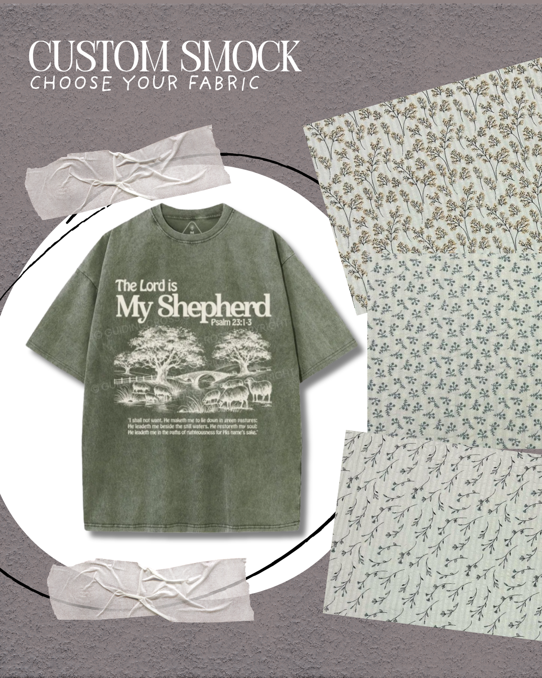 The Lord is my Shepherd - Custom Smock