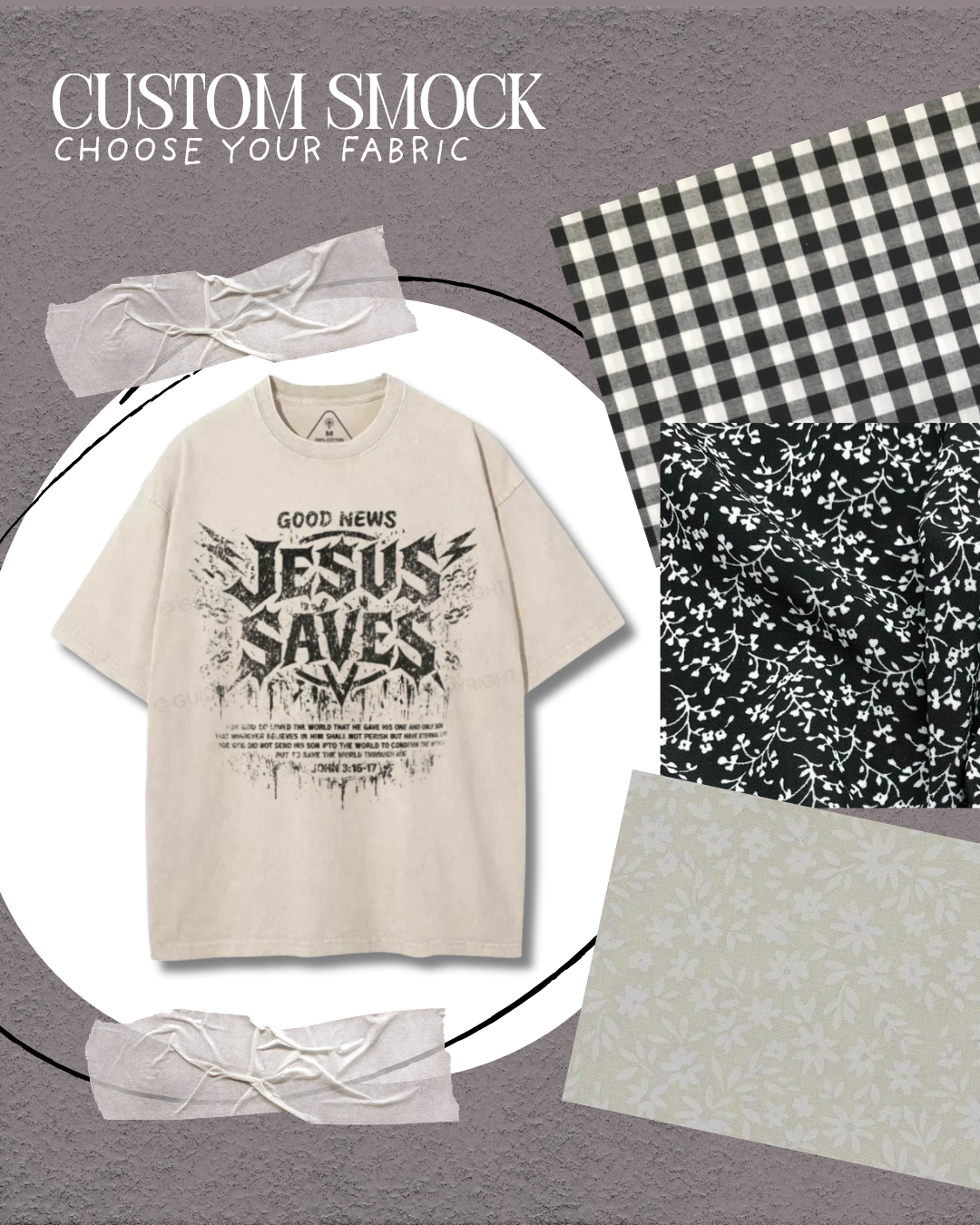 Jesus Saves - Custom Smock