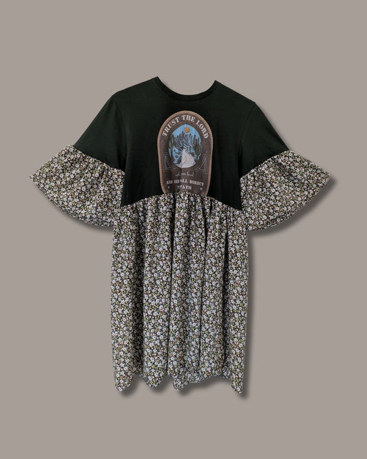 Trust the Lord - Ditsy Floral Smock Dress (S)